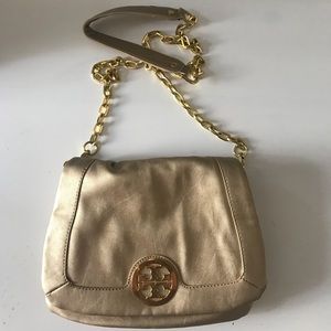 Tory Burch gold chain crossbody bag